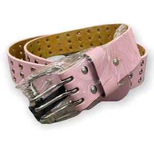 Pink Leather Grommet Belt! Brand-new Still in Packaging from the 2000s! <3